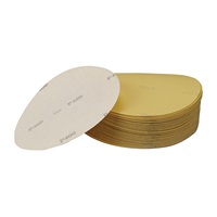 400 Grit, 6" Dia Hook & Loop Sandpaper, 50 Pk